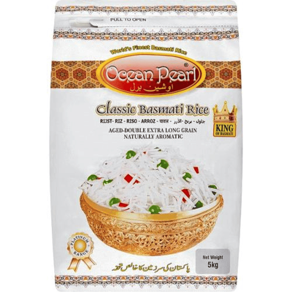 Ocean Pearl Basmati Classic Rice 5KG Ocean Pearl Basmati Rice - 5kg